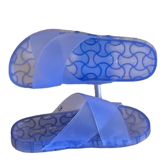 Circus by SAM EDELMAN JAYCEE French Jelly Sandals 1” Height Translucent Blue 9.… - Picture 1 of 9